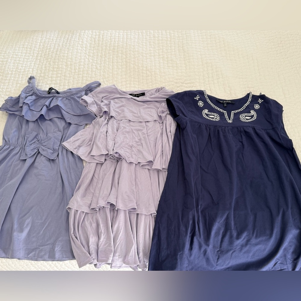 Lili Gaufrette Lavender and Dark Purple Dress Trio 10 years